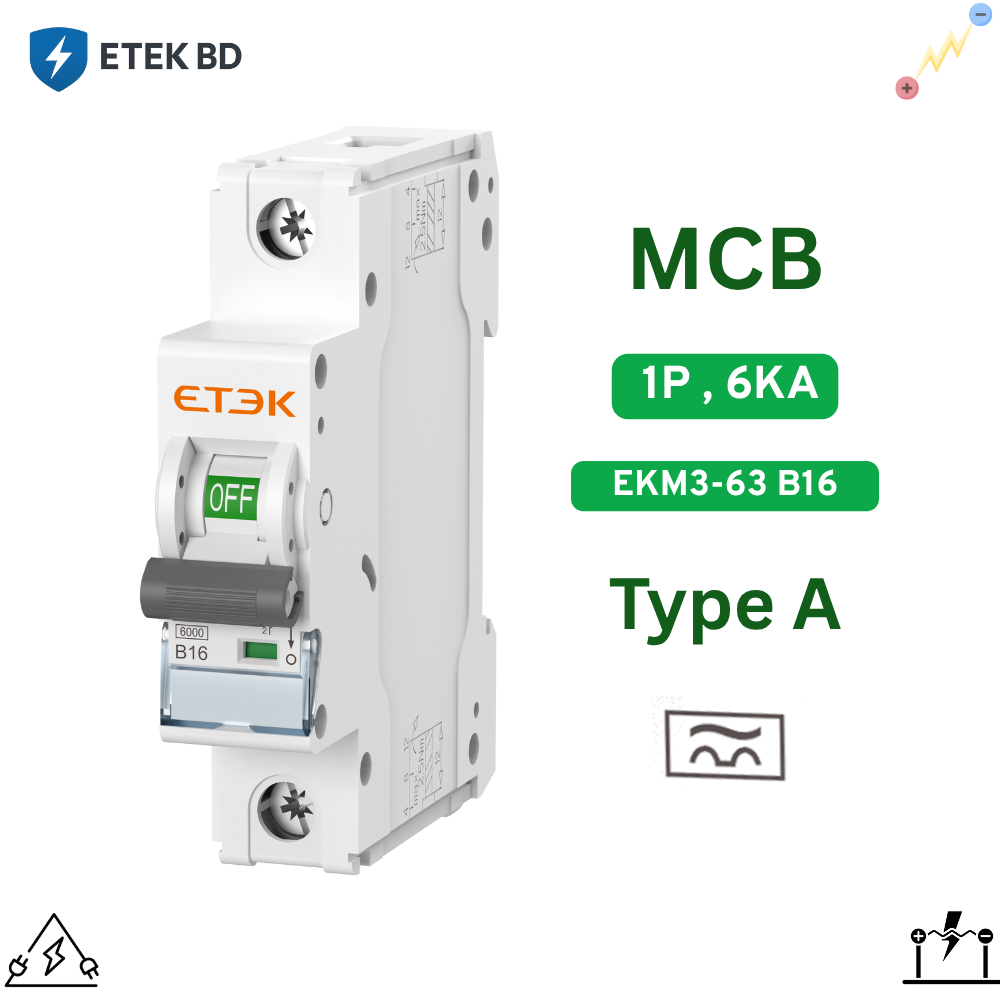MCB EKM3-63- B16 (1P)