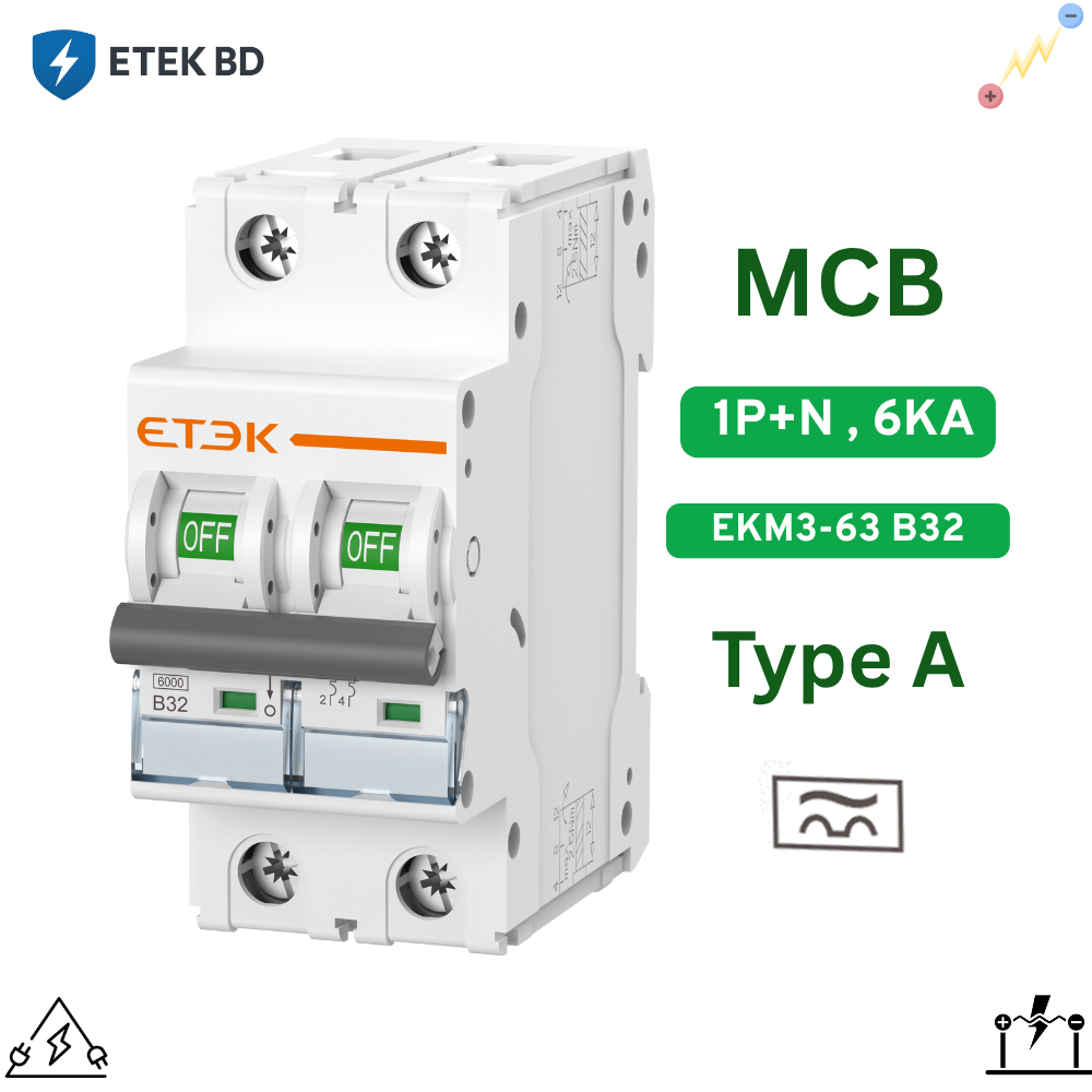 MCB EKM3-63 B32 (2P)